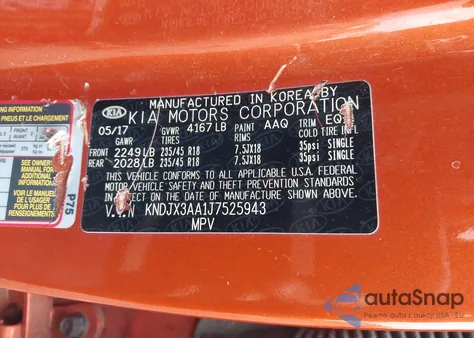 2018 Kia Soul ! from USA, damaged, VIN KNDJX3AA1J7525943